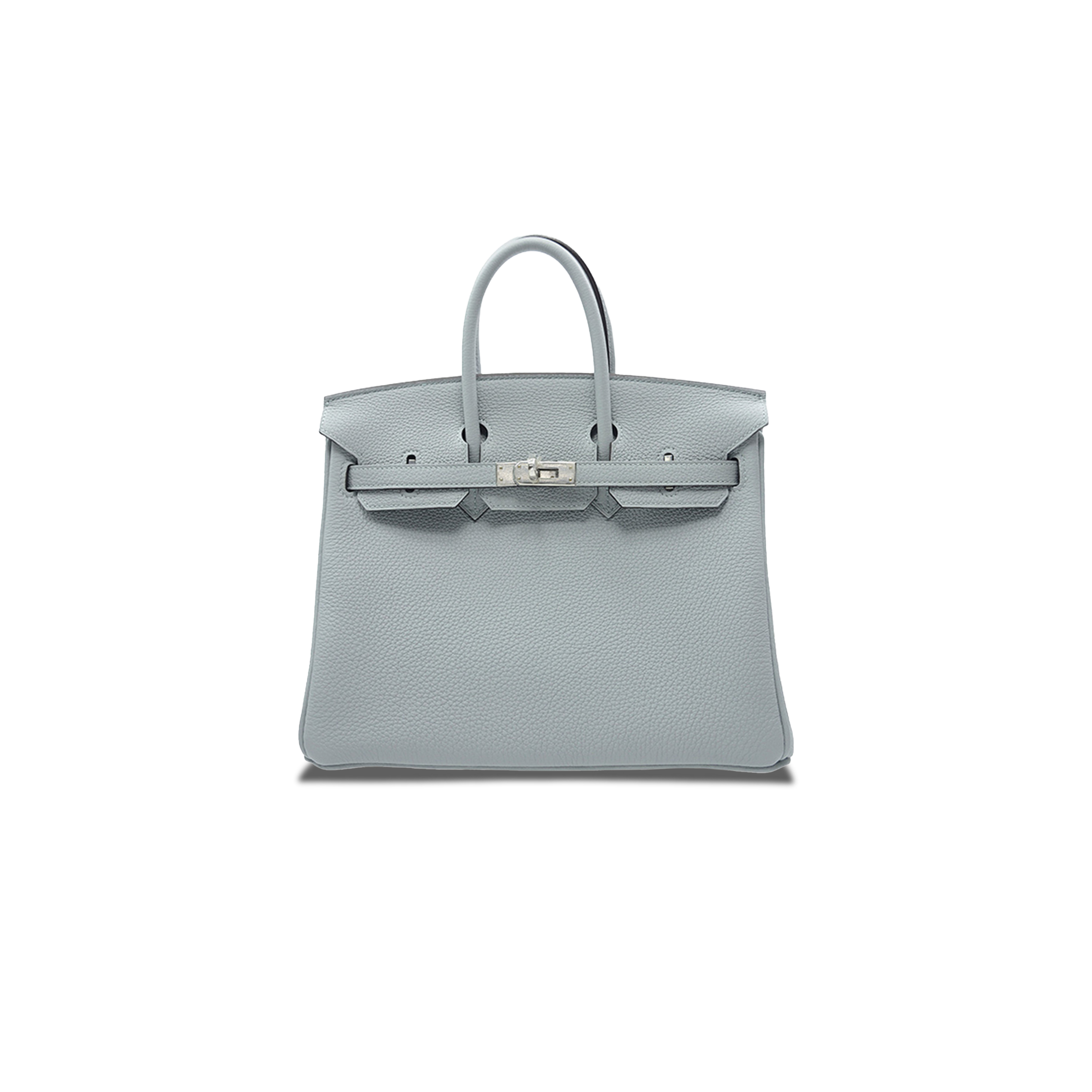 HERMES MASTER BIRKIN 30 TOGO LEATHER PEARL GREY SILVER BUCKLE BAG H028369CK08 (30*23*15cm)